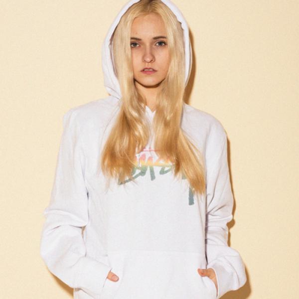 STOCK FADE HOOD-WHT